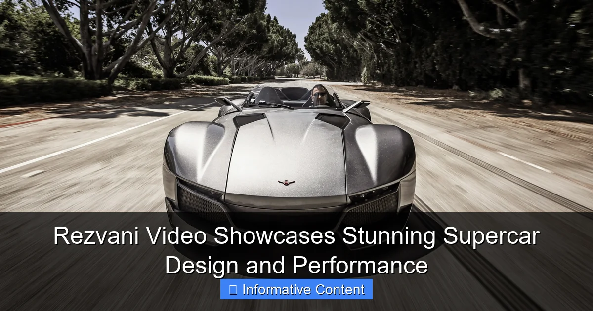 Rezvani Video Showcases Stunning Supercar Design and Performance