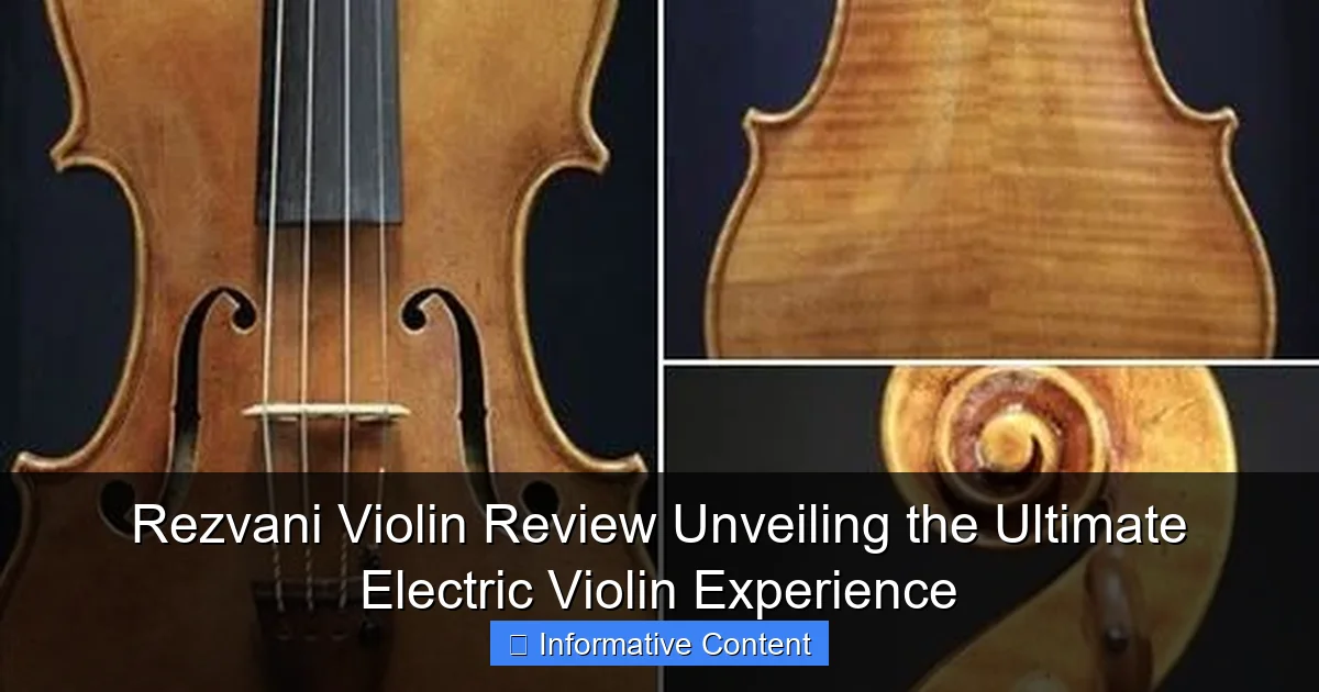 Rezvani Violin Review Unveiling the Ultimate Electric Violin Experience