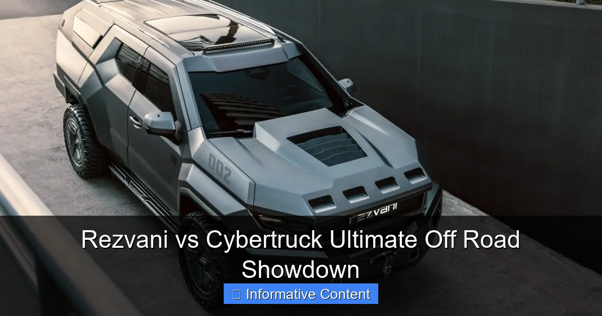 Rezvani vs Cybertruck Ultimate Off Road Showdown