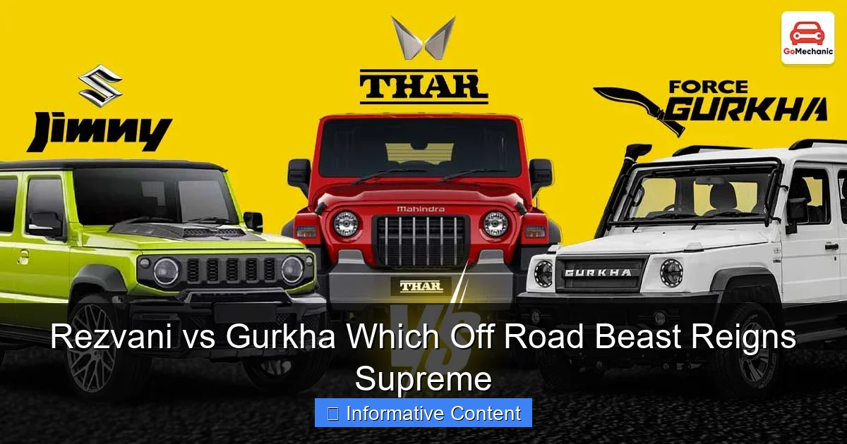 Rezvani vs Gurkha Which Off Road Beast Reigns Supreme
