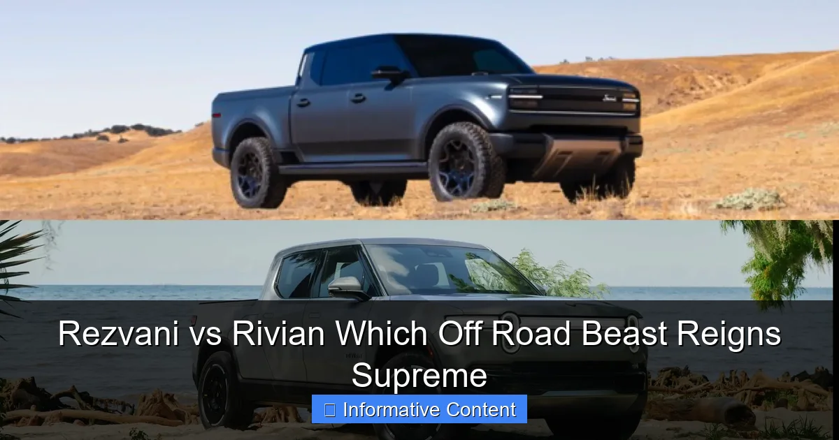 Rezvani vs Rivian Which Off Road Beast Reigns Supreme