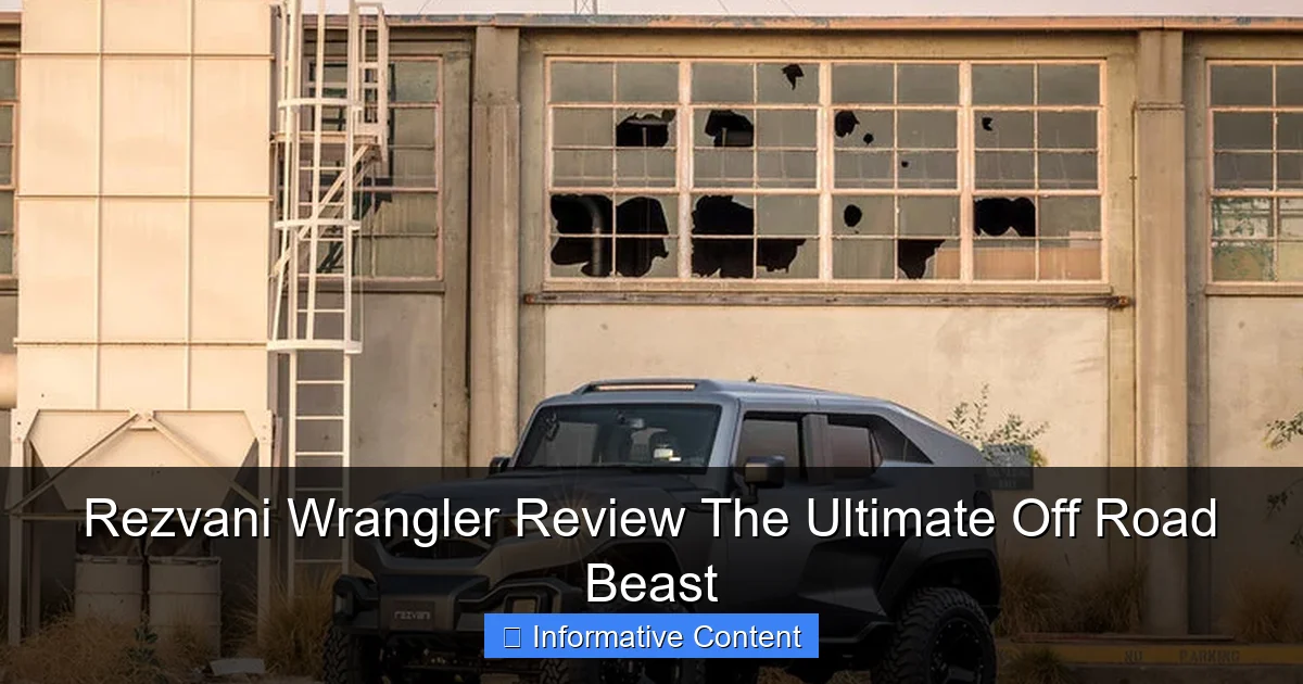 Rezvani Wrangler Review The Ultimate Off Road Beast