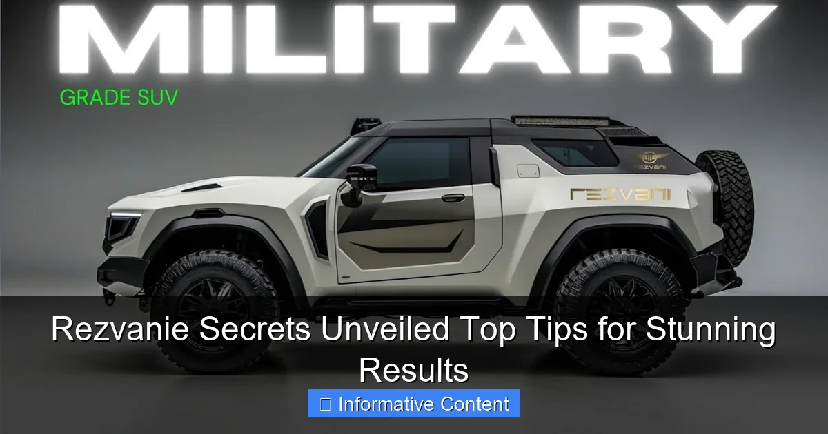 Rezvanie Secrets Unveiled Top Tips for Stunning Results