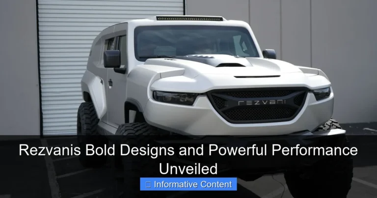 Rezvanis Bold Designs and Powerful Performance Unveiled