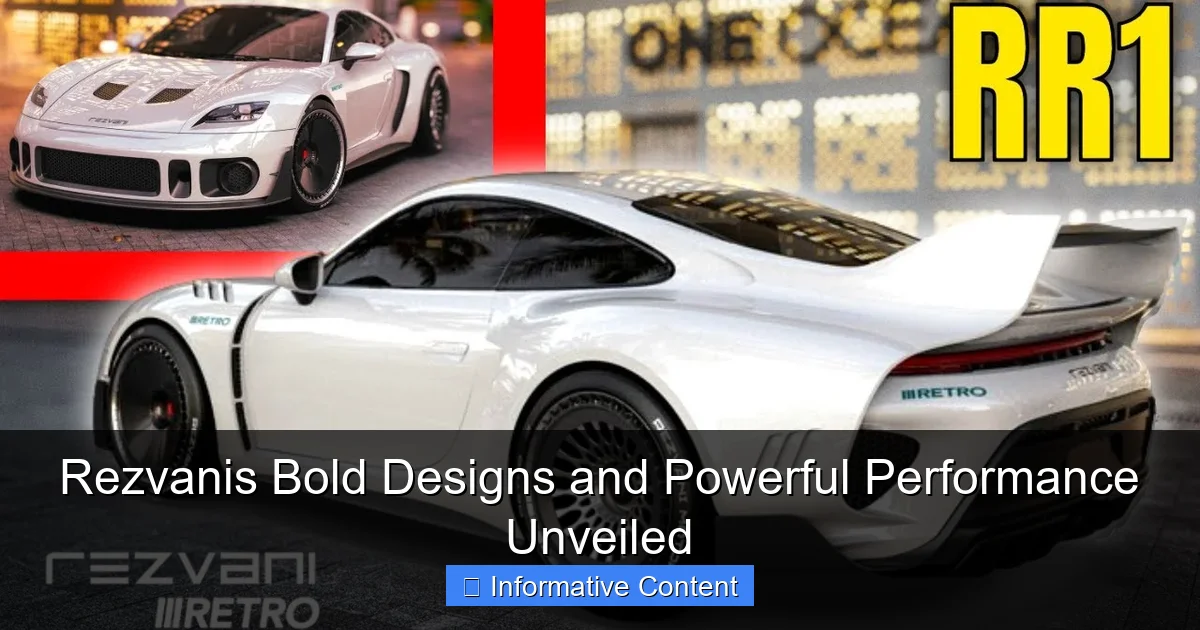 Rezvanis Bold Designs and Powerful Performance Unveiled