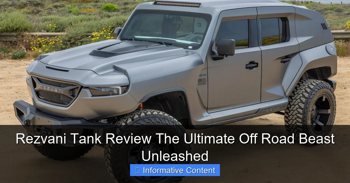 Rezvani Tank Review The Ultimate Off Road Beast Unleashed