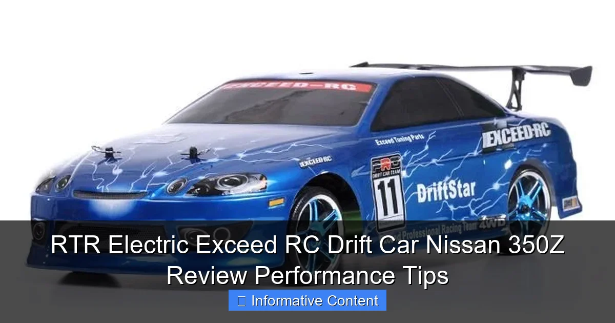 RTR Electric Exceed RC Drift Car Nissan 350Z Review Performance Tips