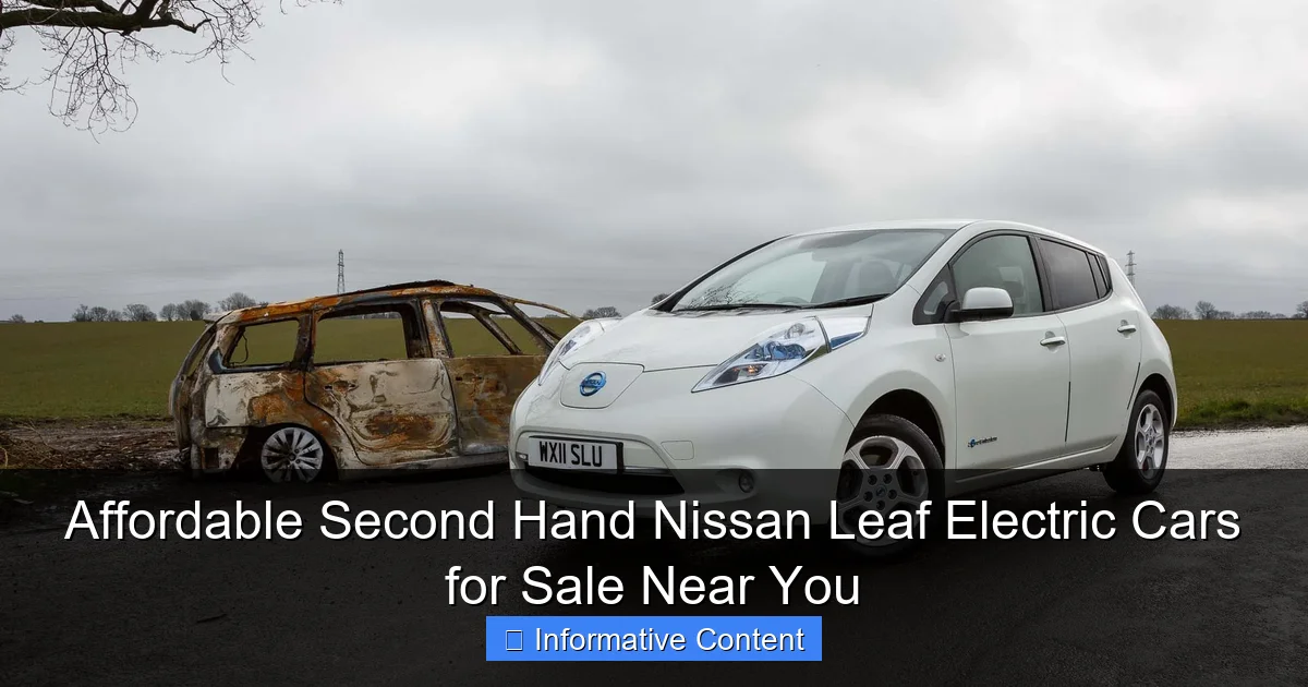 Affordable Second Hand Nissan Leaf Electric Cars for Sale Near You