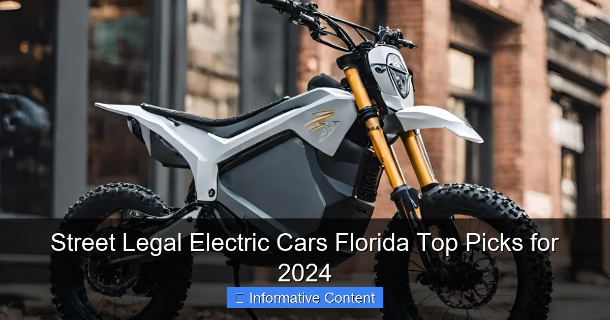 Street Legal Electric Cars Florida Top Picks for 2024