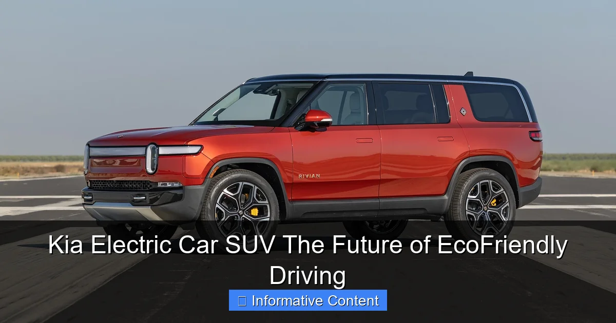 Kia Electric Car SUV The Future of EcoFriendly Driving