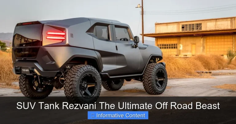 SUV Tank Rezvani The Ultimate Off Road Beast