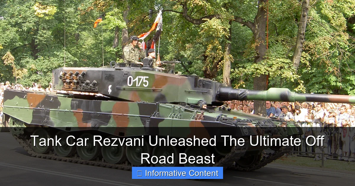 Tank Car Rezvani Unleashed The Ultimate Off Road Beast