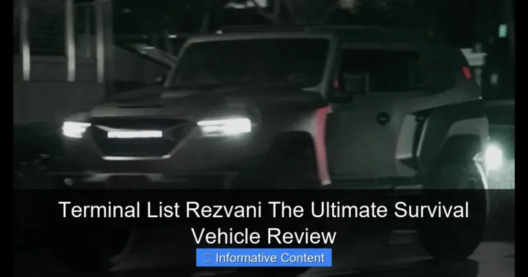 Terminal List Rezvani The Ultimate Survival Vehicle Review