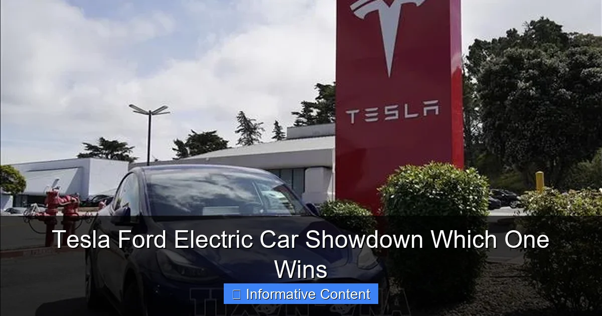 Tesla Ford Electric Car Showdown Which One Wins