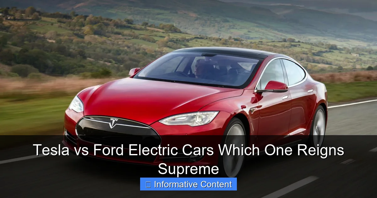 Tesla vs Ford Electric Cars Which One Reigns Supreme