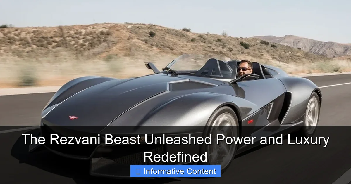 The Rezvani Beast Unleashed Power and Luxury Redefined