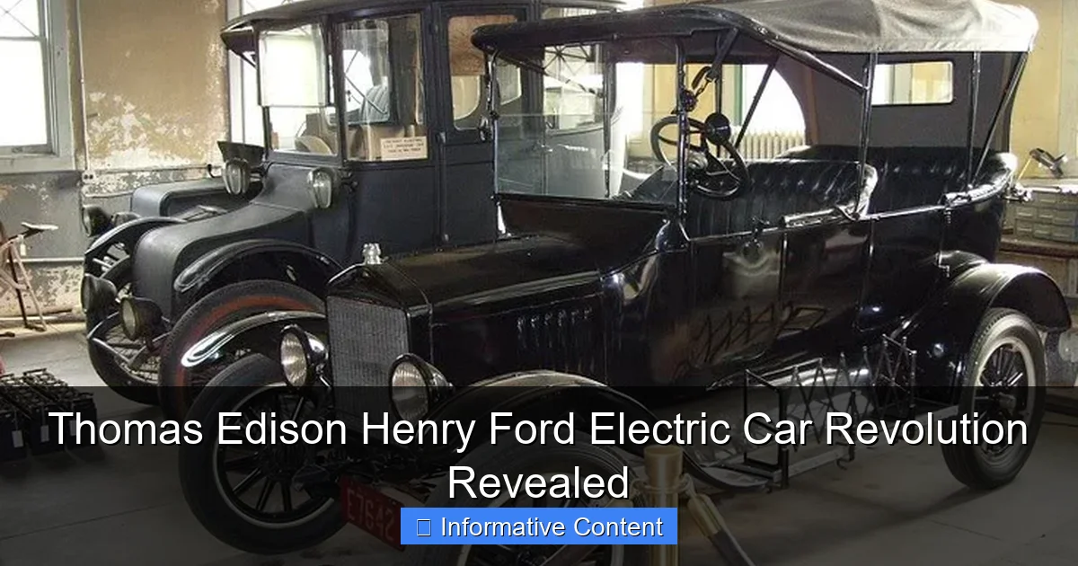 Thomas Edison Henry Ford Electric Car Revolution Revealed