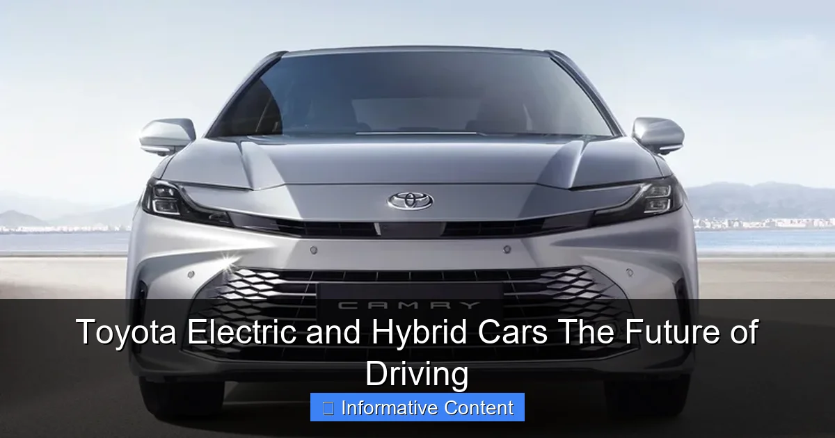 Toyota Electric and Hybrid Cars The Future of Driving