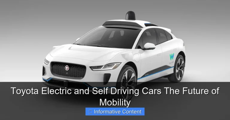 Toyota Electric and Self Driving Cars The Future of Mobility