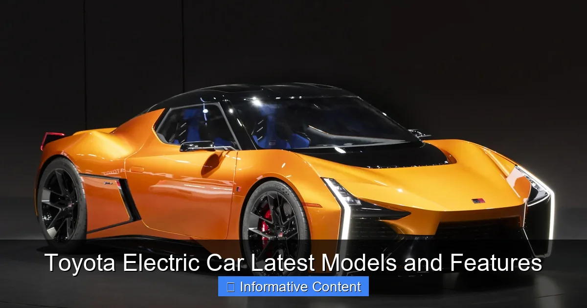 Toyota Electric Car Latest Models and Features