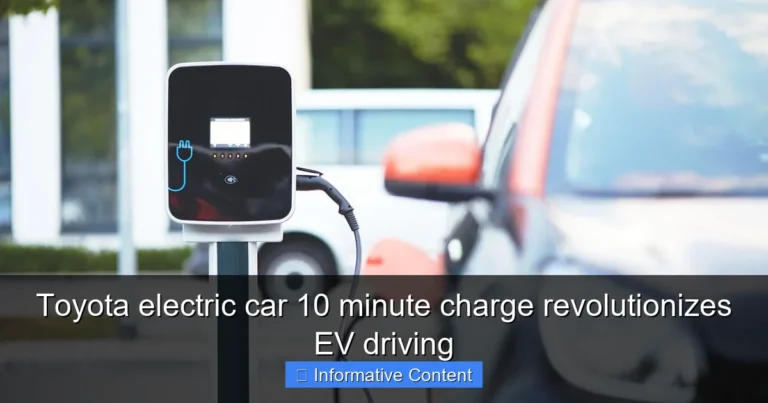 Toyota electric car 10 minute charge revolutionizes EV driving