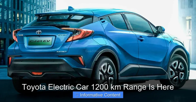 Toyota Electric Car 1200 km Range Is Here
