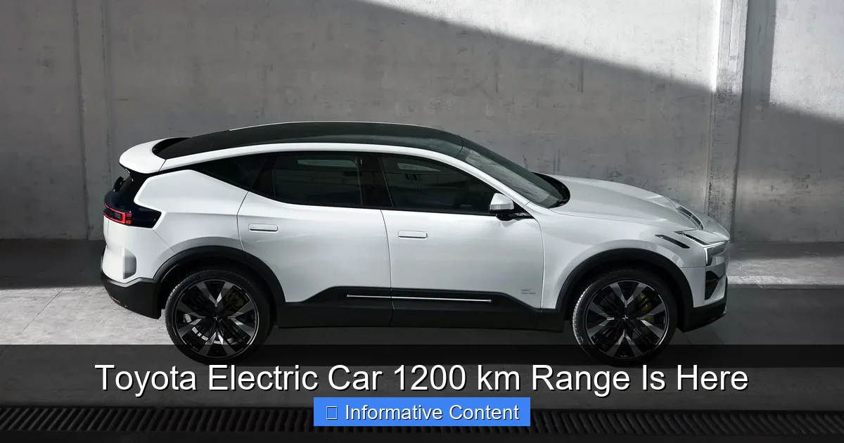Toyota Electric Car 1200 km Range Is Here