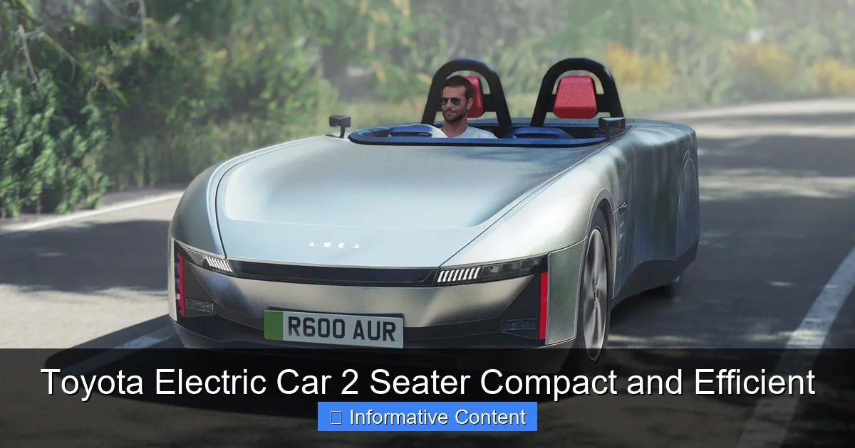 Toyota Electric Car 2 Seater Compact and Efficient