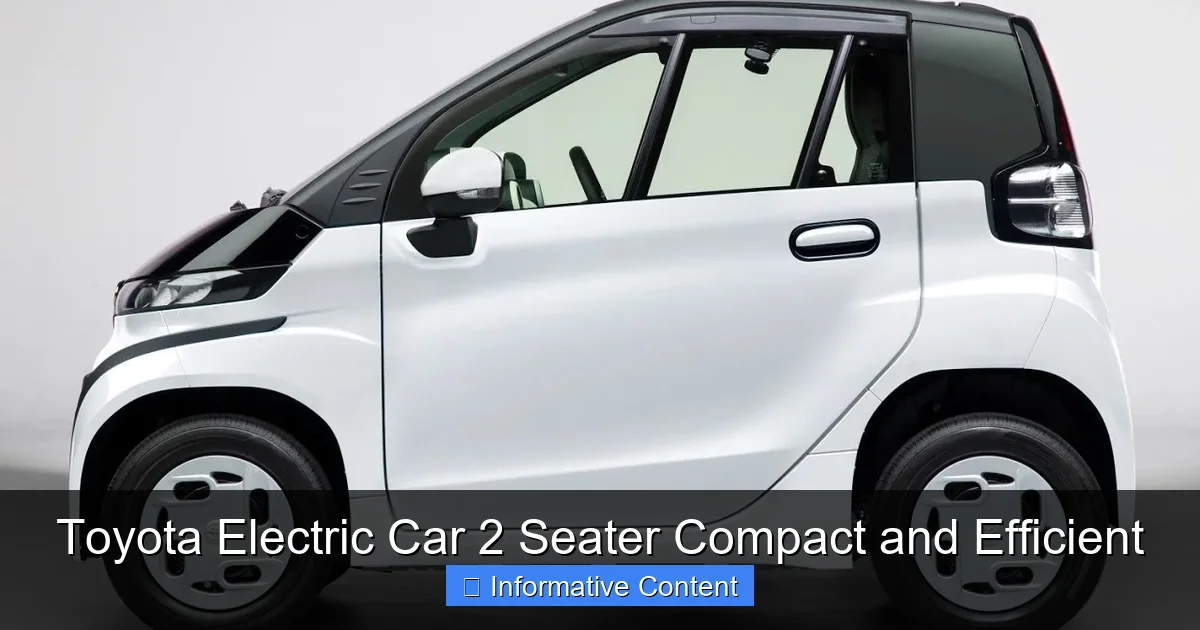Toyota Electric Car 2 Seater Compact and Efficient