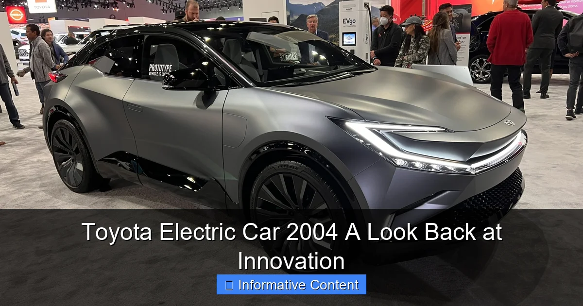 Toyota Electric Car 2004 A Look Back at Innovation