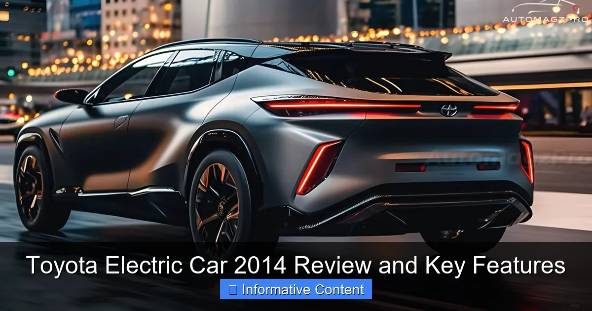 Toyota Electric Car 2014 Review and Key Features