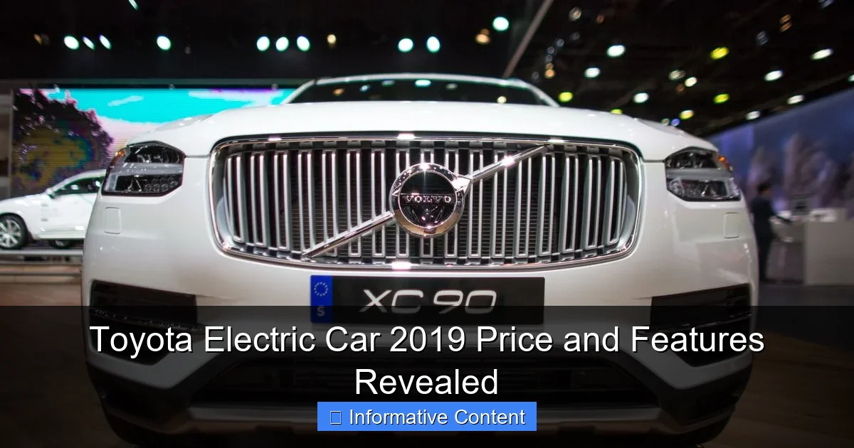 Toyota Electric Car 2019 Price and Features Revealed