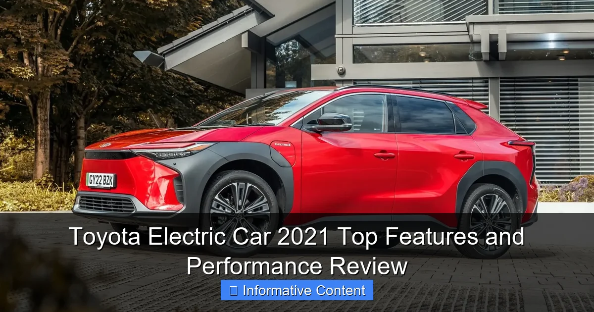 Toyota Electric Car 2021 Top Features and Performance Review