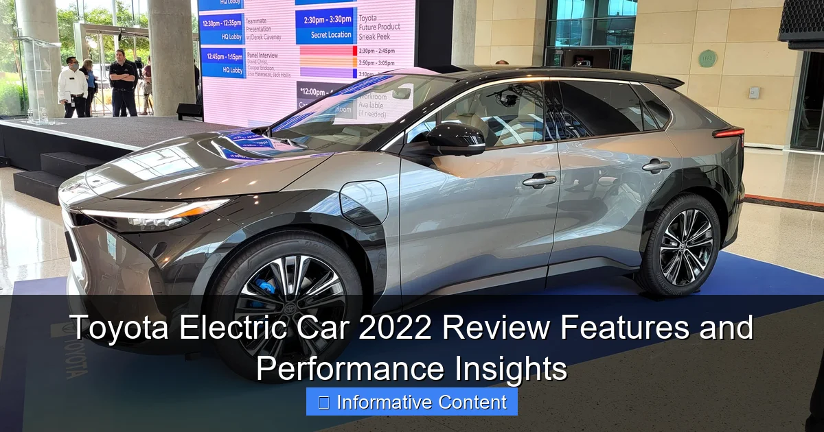 Toyota Electric Car 2022 Review Features and Performance Insights