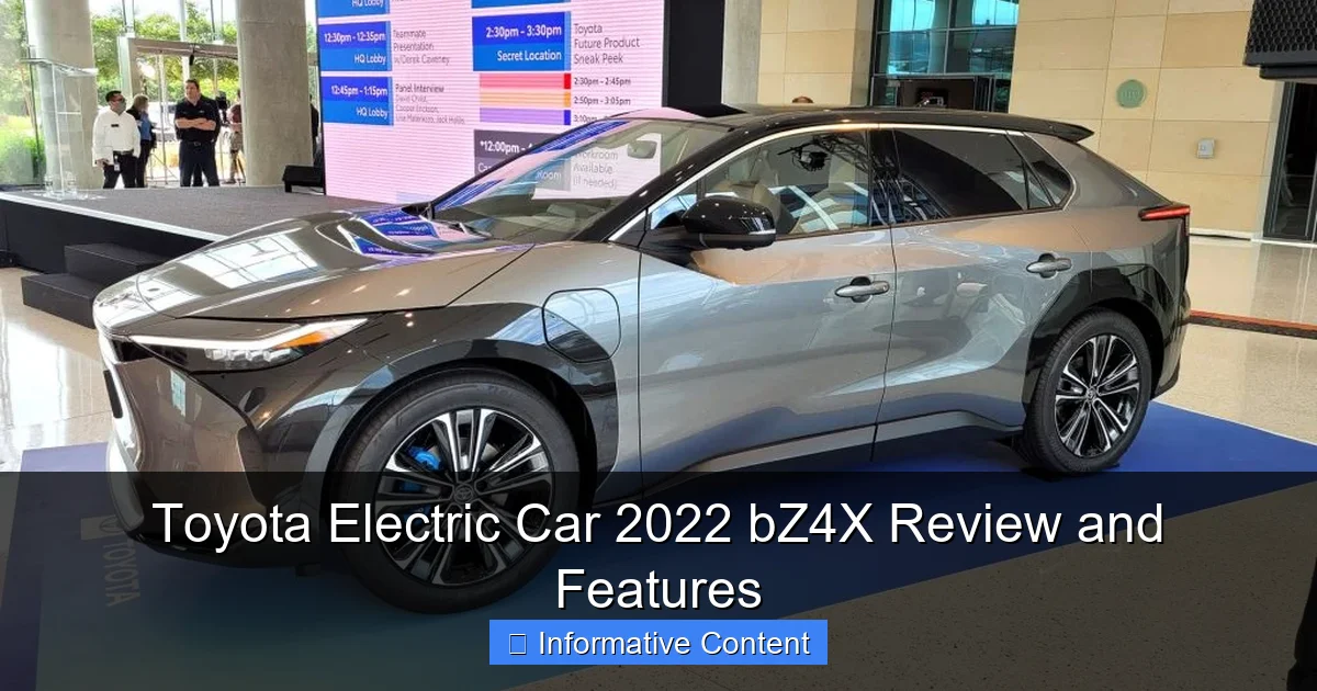 Toyota Electric Car 2022 bZ4X Review and Features