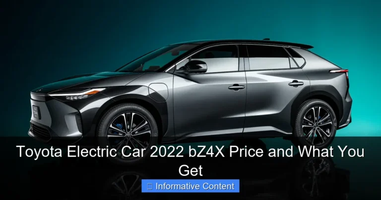 Toyota Electric Car 2022 bZ4X Price and What You Get