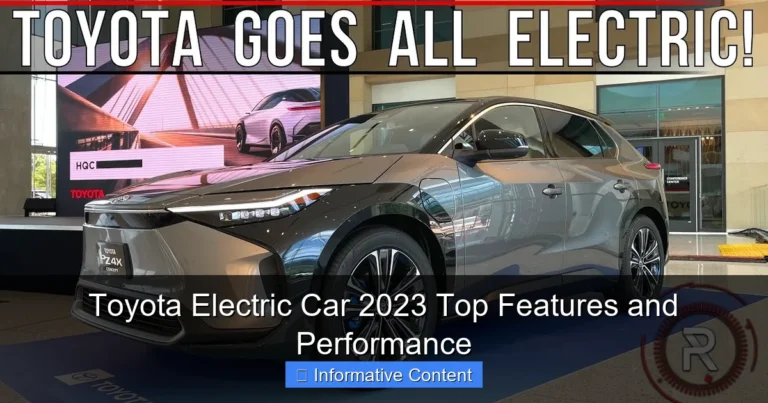 Toyota Electric Car 2023 Top Features and Performance