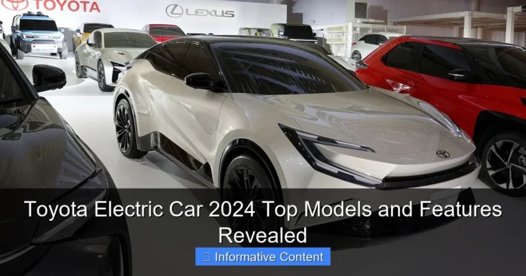 Toyota Electric Car 2024 Top Models and Features Revealed