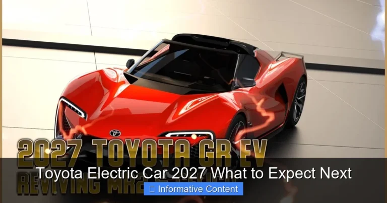 Toyota Electric Car 2027 What to Expect Next