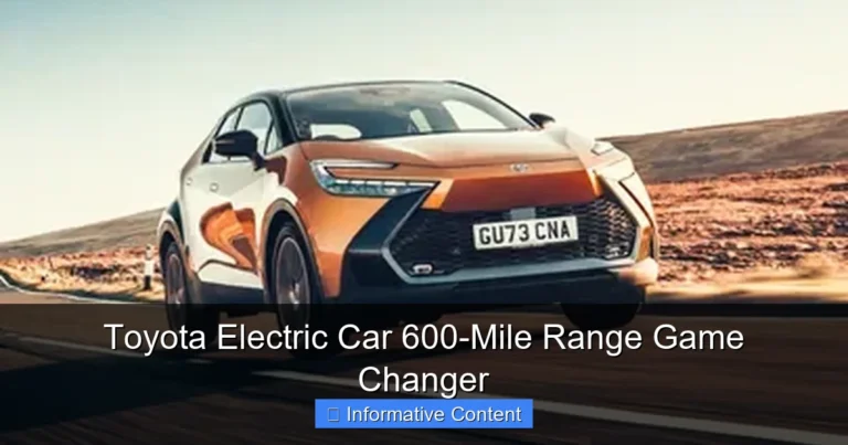Toyota Electric Car 600-Mile Range Game Changer