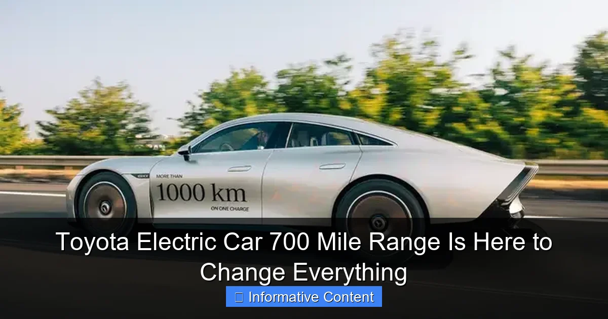 Toyota Electric Car 700 Mile Range Is Here to Change Everything