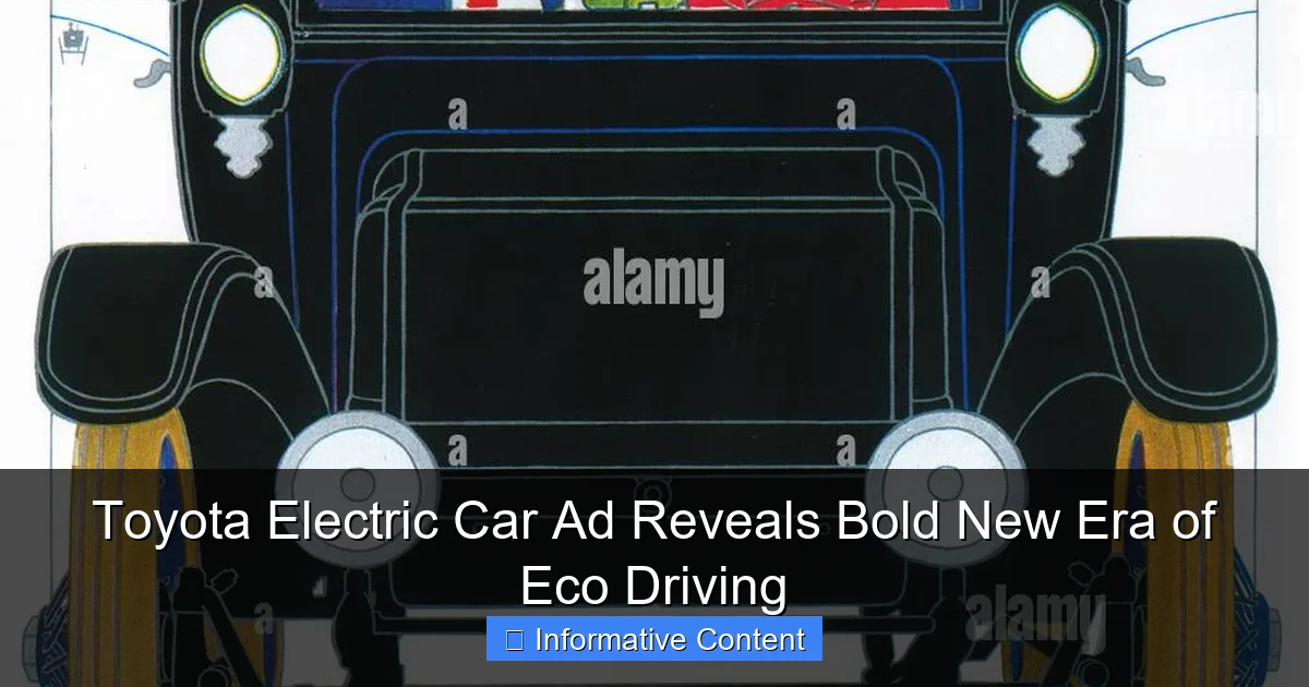 Toyota Electric Car Ad Reveals Bold New Era of Eco Driving