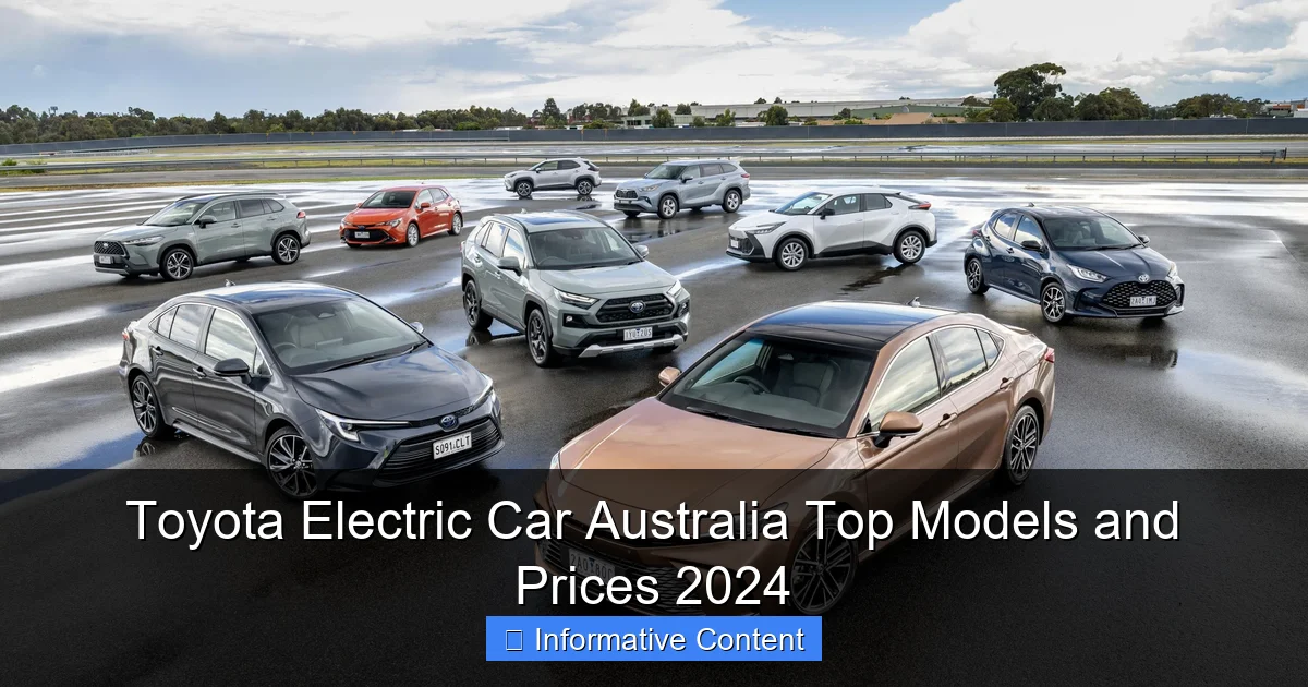 Toyota Electric Car Australia Top Models and Prices 2024