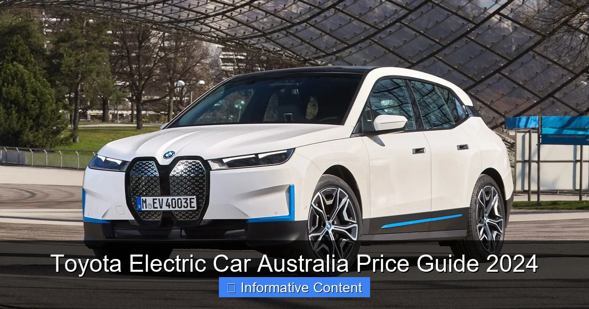 Toyota Electric Car Australia Price Guide 2024
