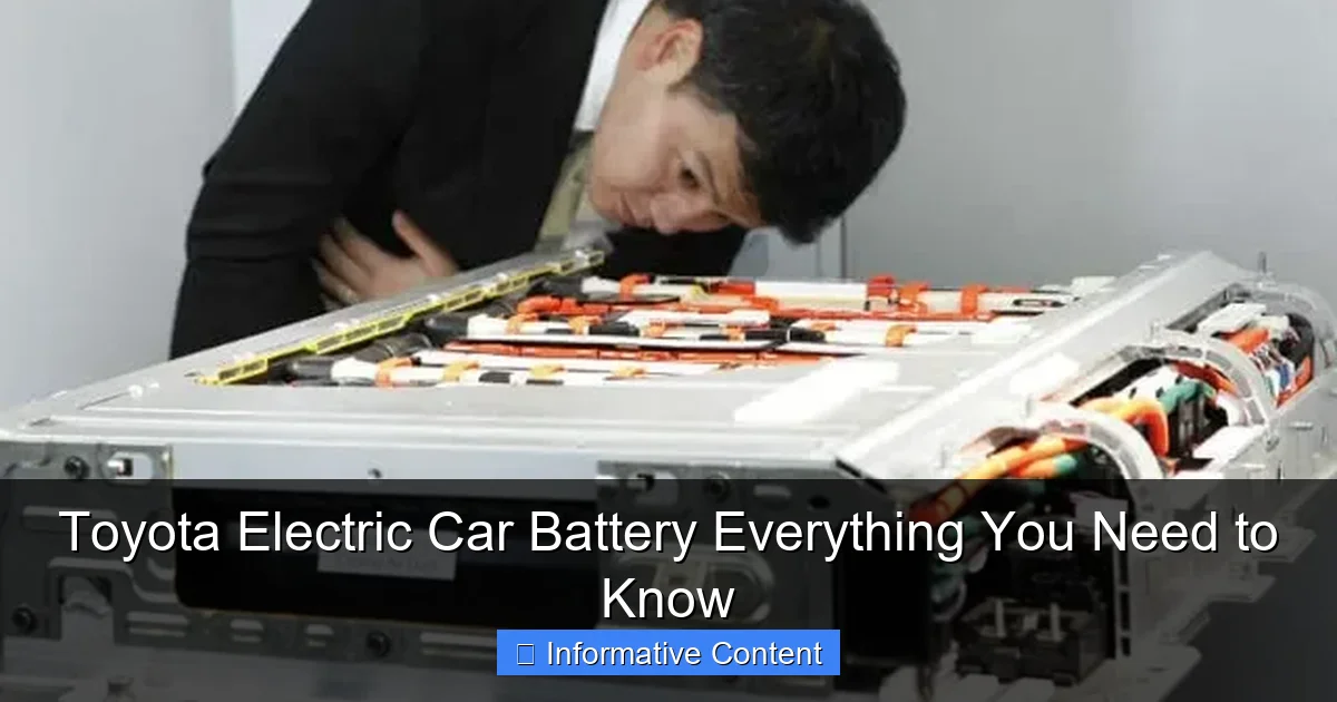Toyota Electric Car Battery Everything You Need to Know