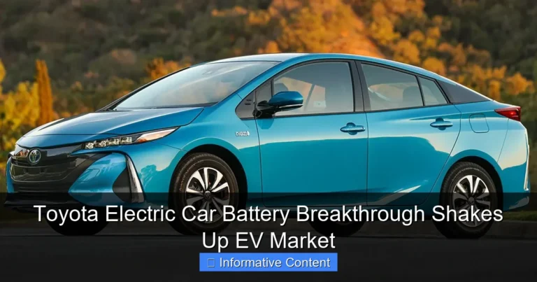 Toyota Electric Car Battery Breakthrough Shakes Up EV Market