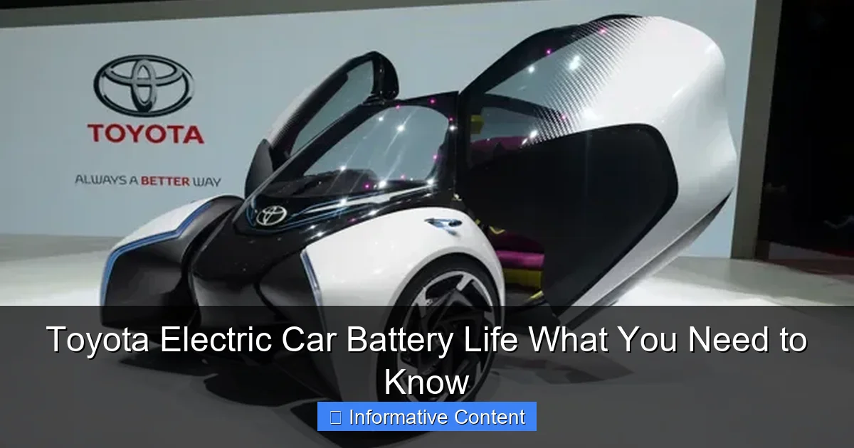 Toyota Electric Car Battery Life What You Need to Know