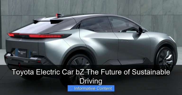 Toyota Electric Car bZ The Future of Sustainable Driving