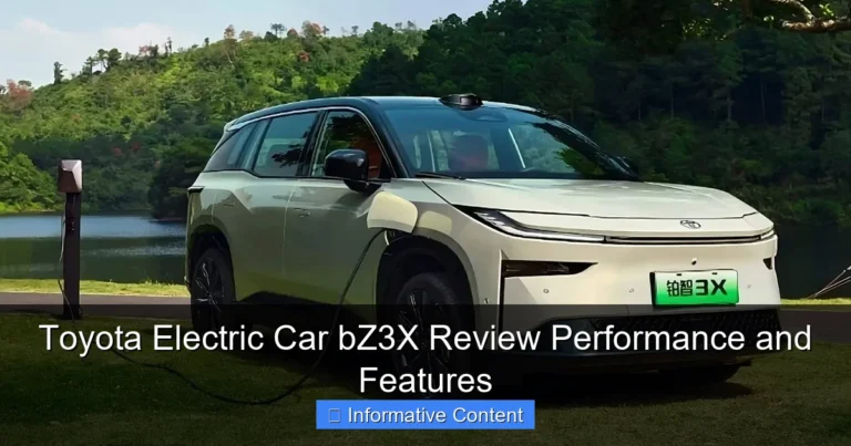 Toyota Electric Car bZ3X Review Performance and Features