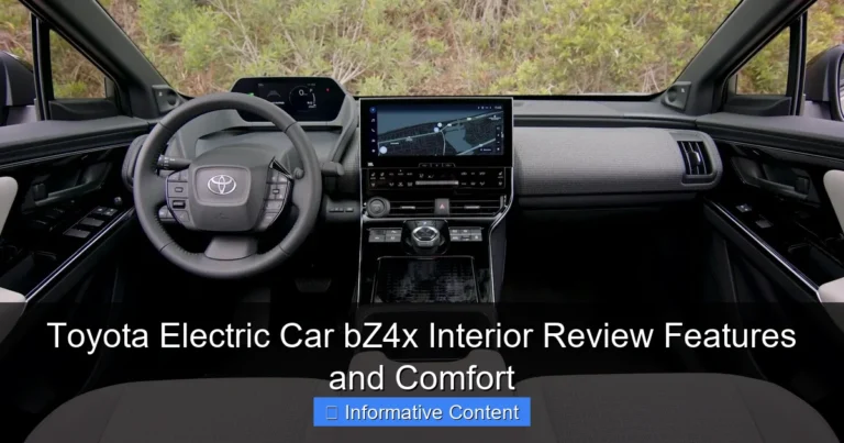 Toyota Electric Car bZ4x Interior Review Features and Comfort